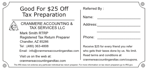 Tax Referral Coupon